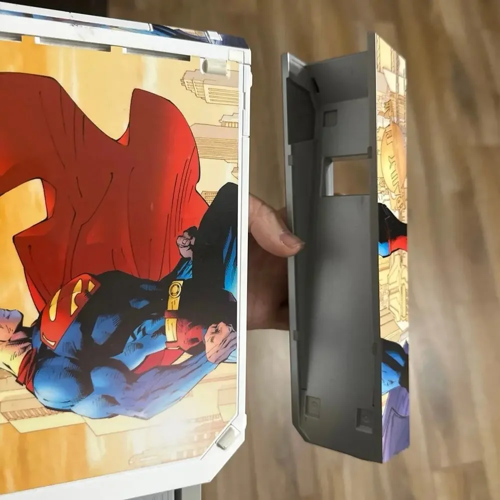 Nontendo Wii superman wrapped Wii console with 1 controller & 2 good Games Works